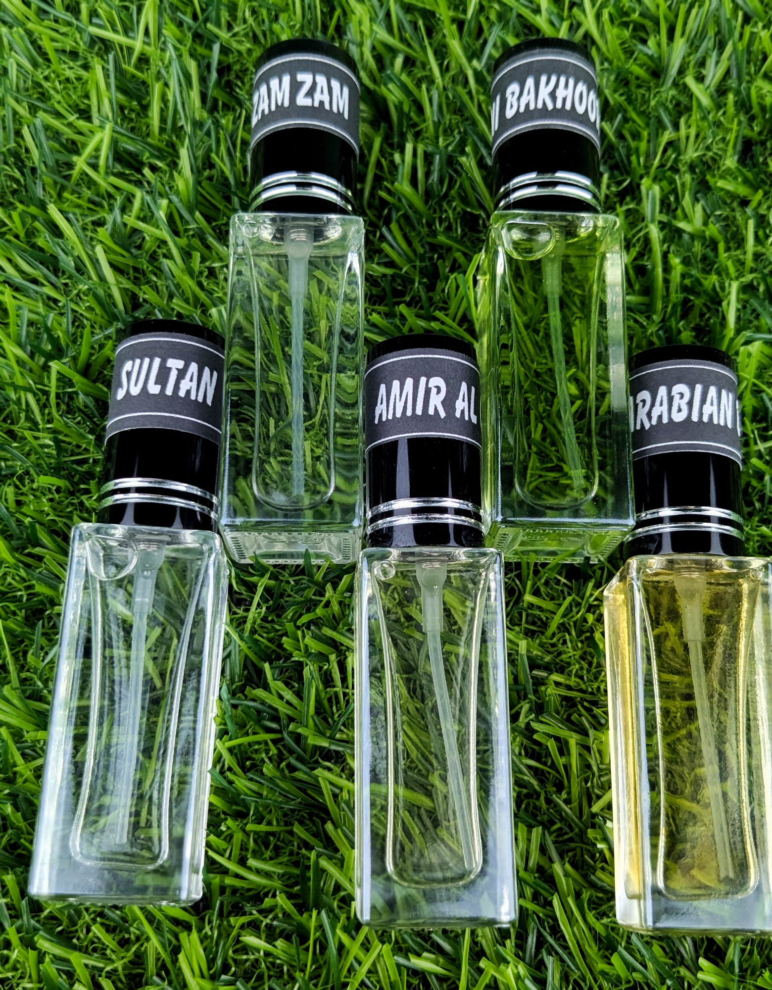 Picture of Arabian Parfum Spray Traditional-5pcs different Fragrance combo Luxurious Islamic Scent for unisex Signature Aroma Non-alcohol Perfume Package RA6