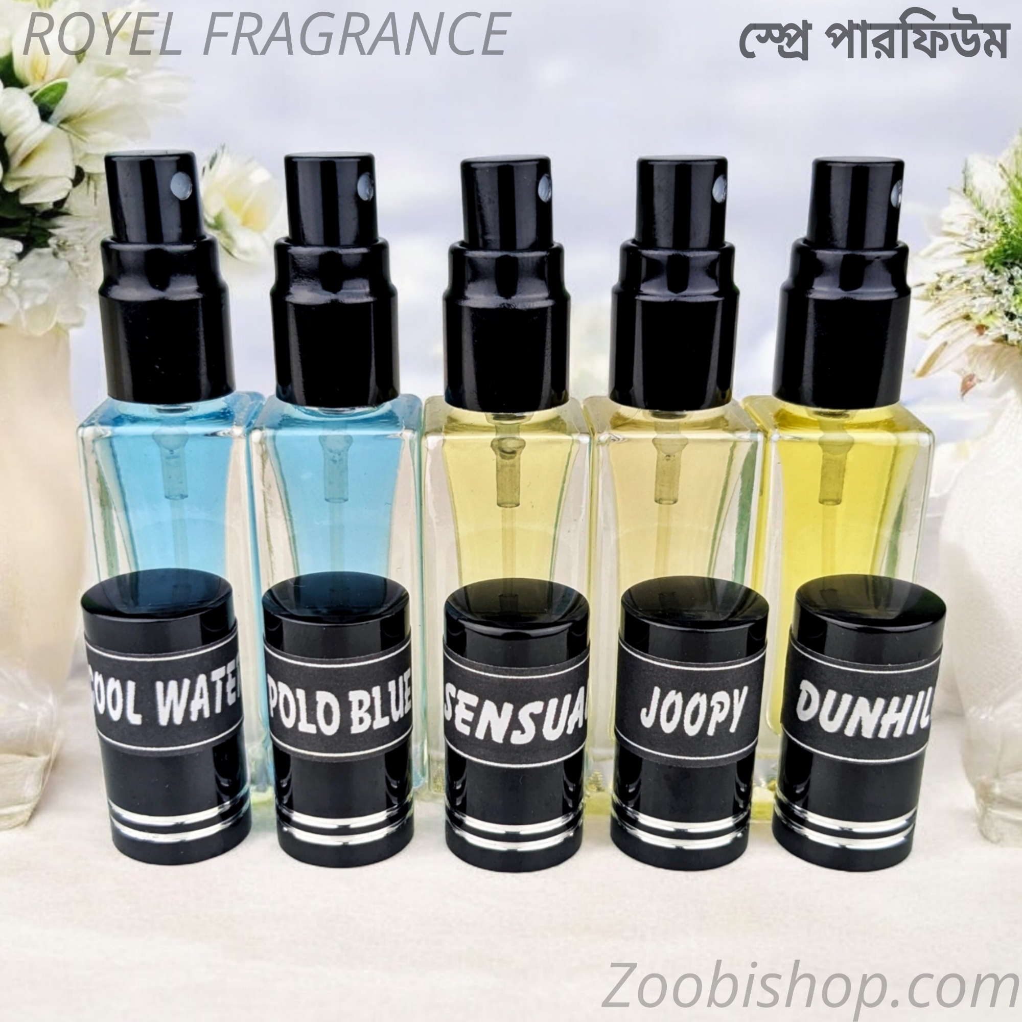 Picture of ROYEL Parfum Spray Traditional Attar-5pcs different Fragrance combo Luxurious Islamic Scent attar for unisex Signature Aroma Non-alcohol Halal Perfume Package RA6