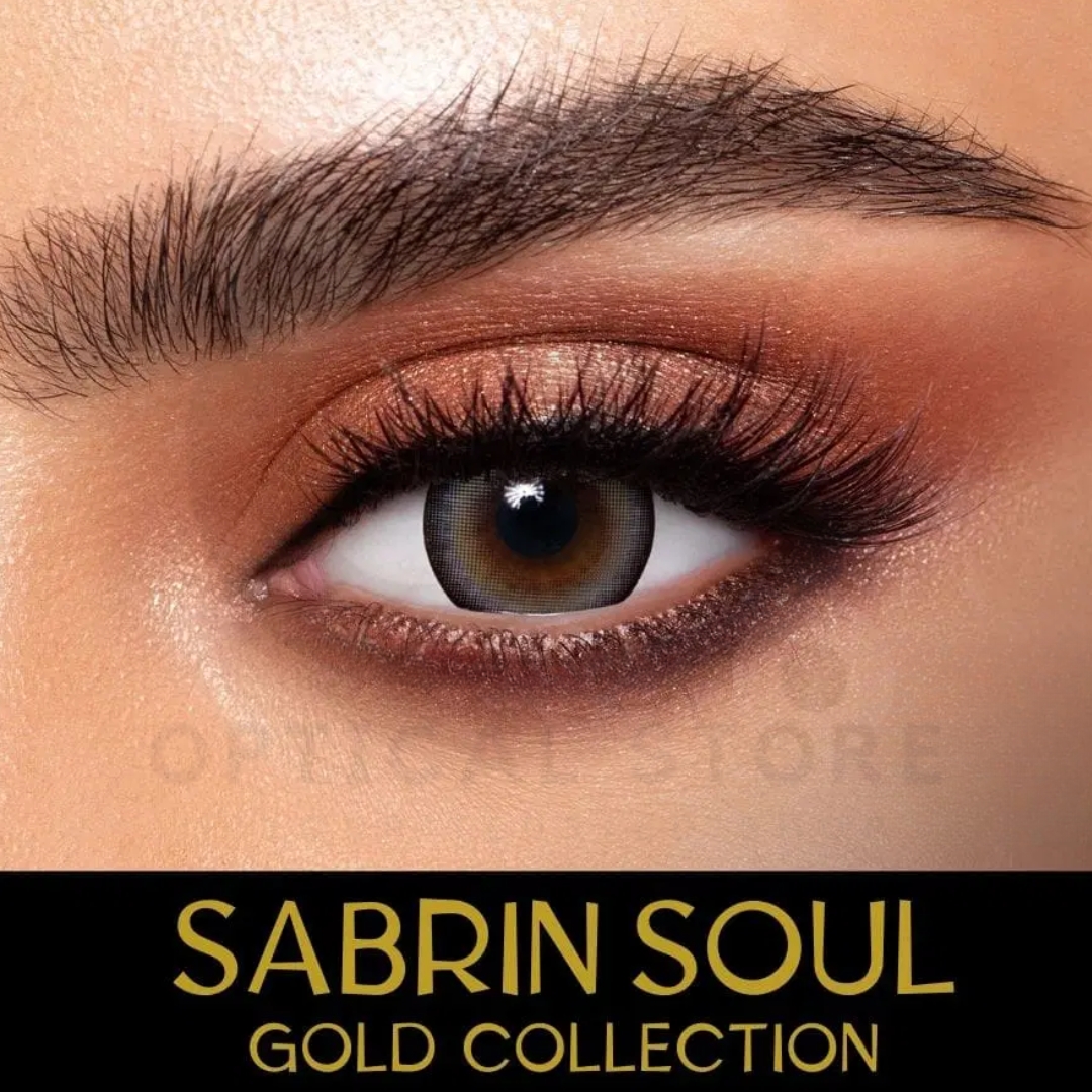 Picture of New Dahab Sabrin Soul Color Contact Lens With Regular Kit Box For Men & Women. 1pair Dahab Sabrin Soul Color Contact Lens For Eye Makeup or Eyes Cosmatics. Dahab Gold Collectrion. #sabrin.soul