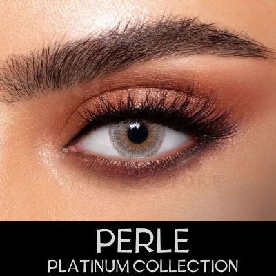 Picture of New Dahab Perle Color Contact Lens With Regular Kit Box For Men & Women. 1pair Dahab Perle Color Contact Lens For Eye Makeup or Eyes Cosmatics. Dahab Platinum Collectrion. #perle