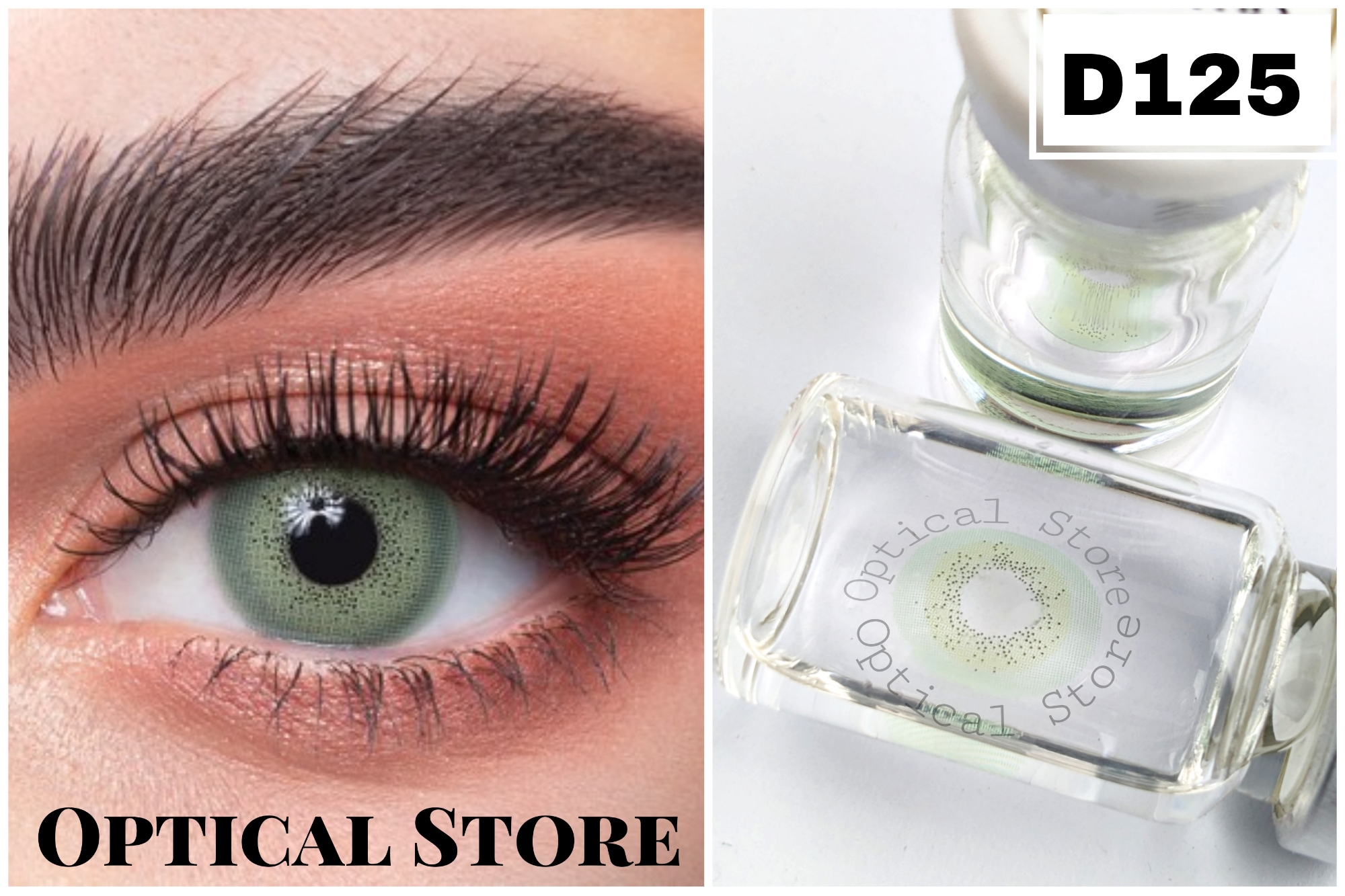 Picture of New Dahab Mentha Color Contact Lens With Regular Kit Box For Men & Women. 1pair Dahab Mentha Color Contact Lens For Eye Makeup or Eyes Cosmatics. Dahab Platinum Collectrion. #mentha
