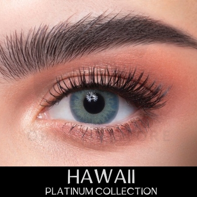 Picture of New Dahab Hawaii Color Contact Lens With Regular Kit Box For Men & Women. 1pair Dahab Hawaii Color Contact Lens For Eye Makeup or Eyes Cosmatics. Dahab Platinum Collectrion. #hawaii