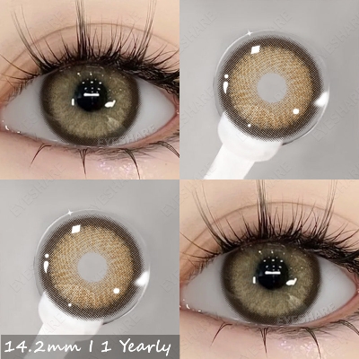 Picture of Ksseye Sem.por.na Brown Color Contact Lens with Lens Kit Box For Men And Women.New Ksseye Sem.por.na Series.#semBrown