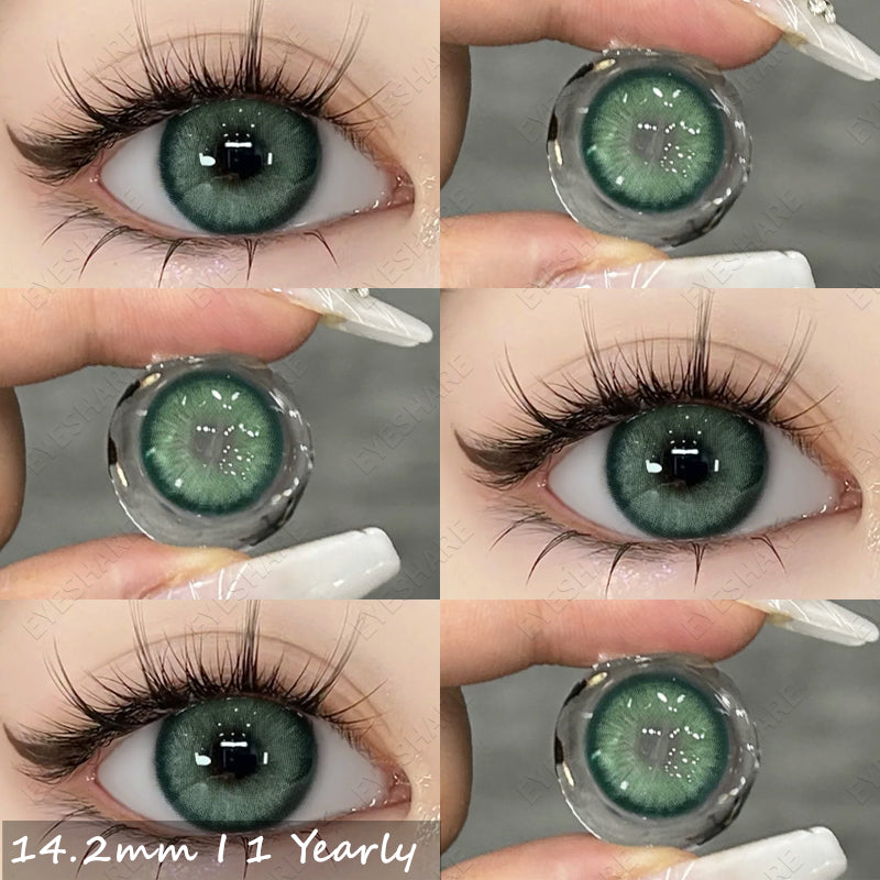 Picture of Ksseye  Sem.por.na Green Color Contact Lens with Lens Kit Box For Men And Women.New Ksseye Sem.por.na Series.#semGreen