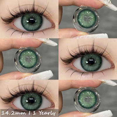 Picture of Ksseye  Sem.por.na Green Color Contact Lens with Lens Kit Box For Men And Women.New Ksseye Sem.por.na Series.#semGreen