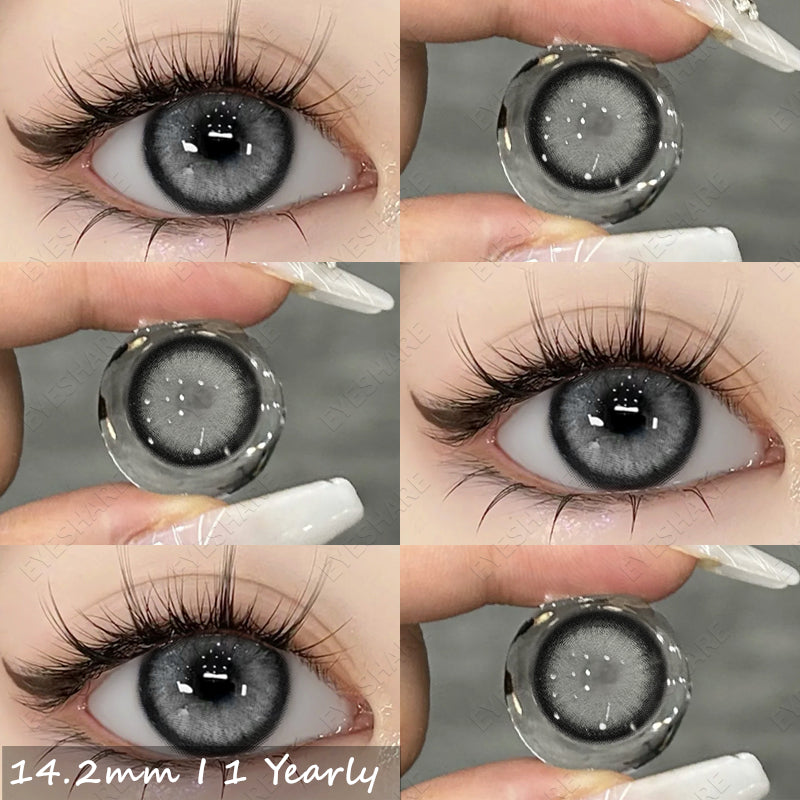 Picture of Ksseye Sem.por.na Gray Color Contact Lens with Lens Kit Box For Men And Women.New Ksseye Sem.por.na Series.#semGray