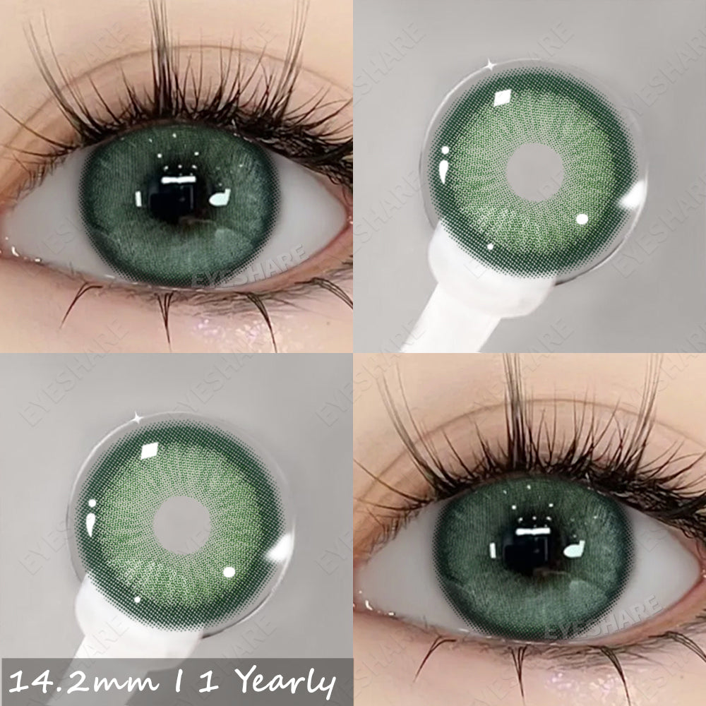 Picture of Ksseye  Sem.por.na Green Color Contact Lens with Lens Kit Box For Men And Women.New Ksseye Sem.por.na Series.#semGreen