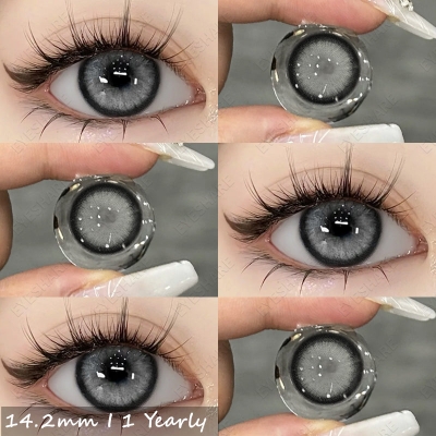 Picture of Ksseye Sem.por.na Gray Color Contact Lens with Lens Kit Box For Men And Women.New Ksseye Sem.por.na Series.#semGray