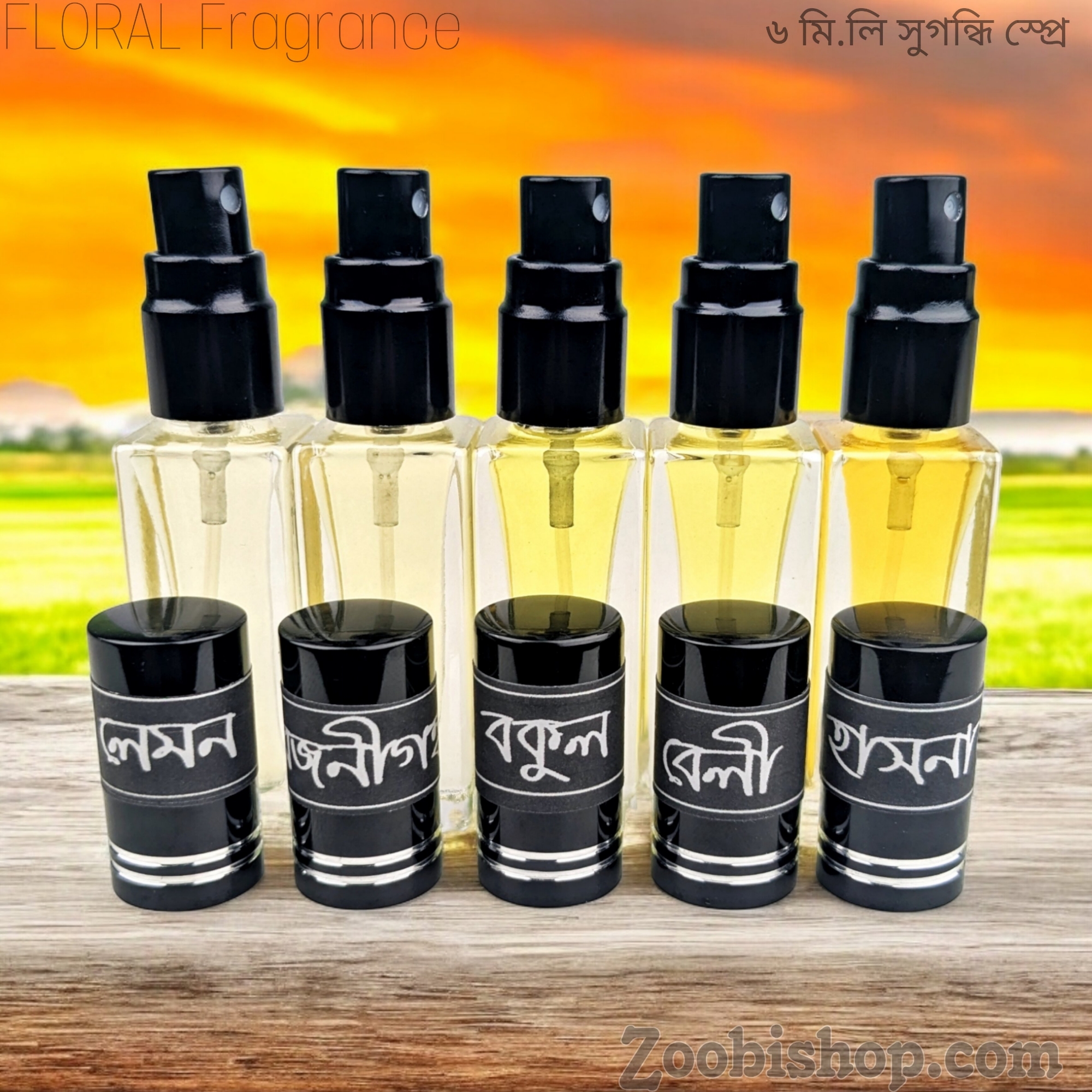 Picture of Floral Parfum Spray Traditional-5pcs different Fragrance combo Luxurious Islamic Scent for Men's Signature Aroma Non-alcohol  Perfume Package RA6