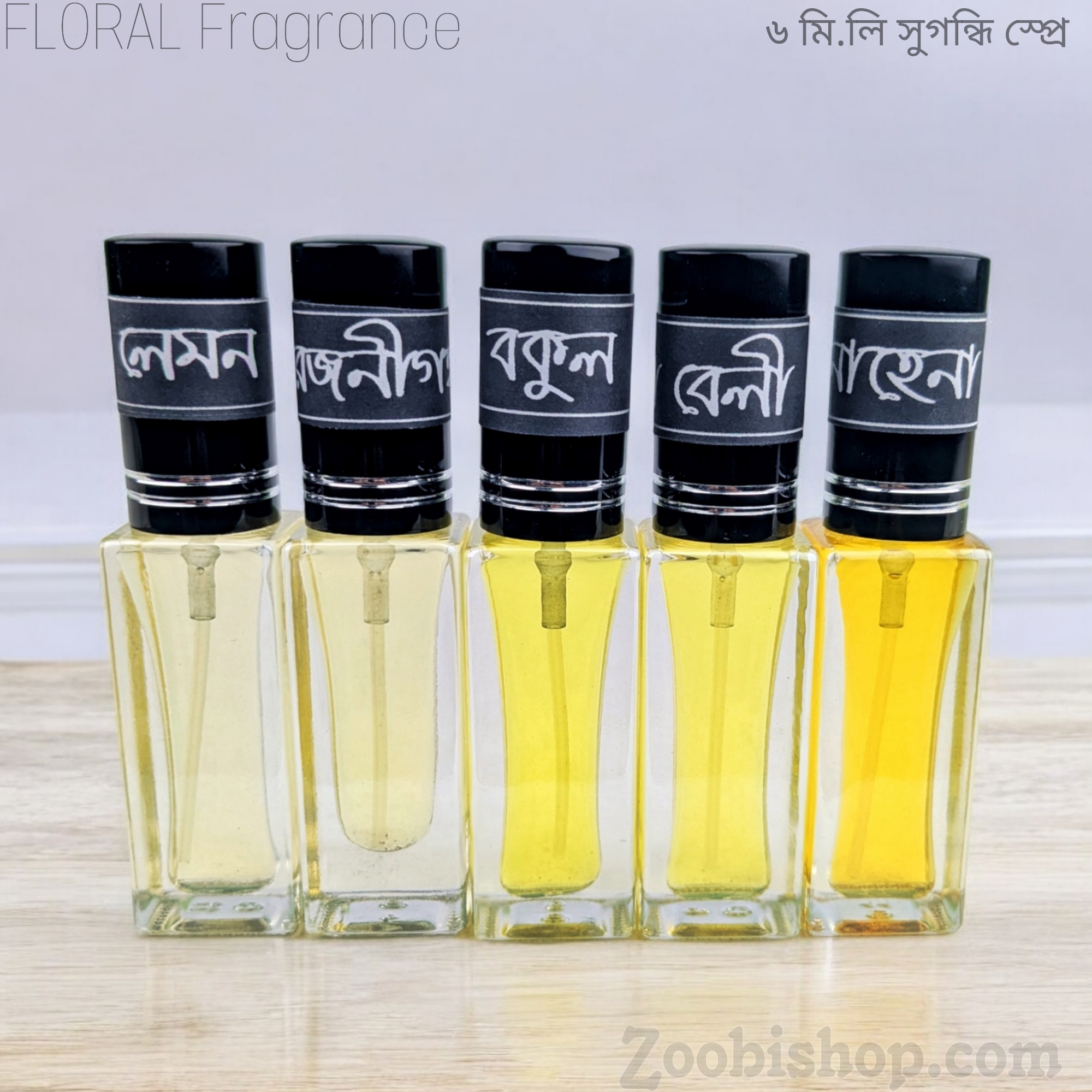 Picture of Floral Parfum Spray Traditional-5pcs different Fragrance combo Luxurious Islamic Scent for Men's Signature Aroma Non-alcohol  Perfume Package RA6