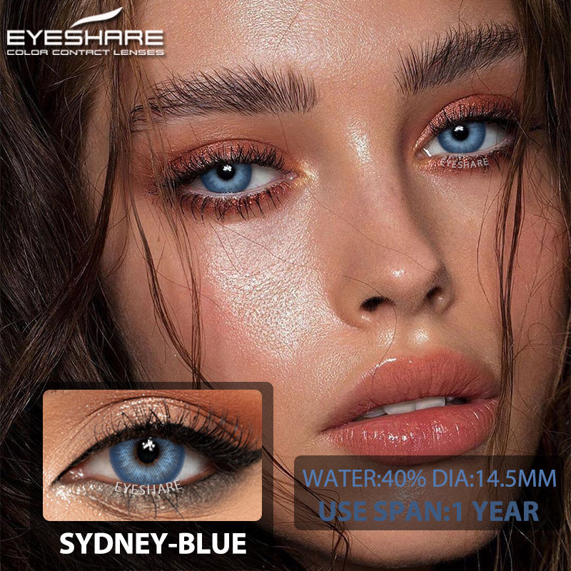 Picture of Ksseye Sydney Blue Color Contact Lens with Lens Kit Box For Men And Women.New Ksseye Sydney Series.#syd.ney.Blue