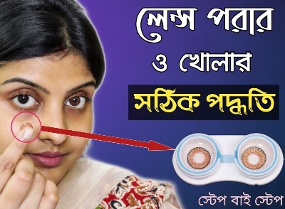Picture of How to Wear Contact Lenses, Contact Lenses for Beginners, How to Put in Contact Lens CLU