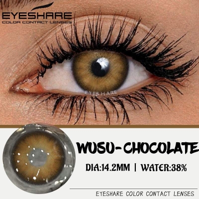 Picture of New Ksseye Wusu Chocolate Color Contact Lens with Lens Kit Box For Men And Women.Ksseye Wusu Series #wusuC