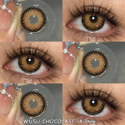 Picture of New Ksseye Wusu Chocolate Color Contact Lens with Lens Kit Box For Men And Women.Ksseye Wusu Series #wusuC