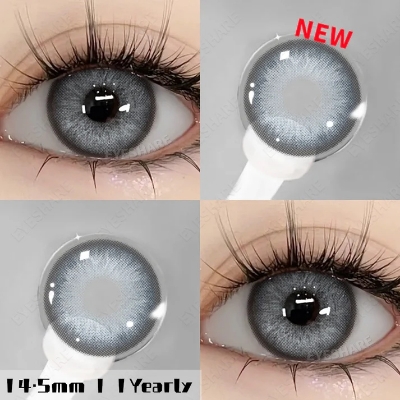 Picture of New Eyeshare Norway Gray Color contact lens with regular kit box for men & women. 1 pair Eyeshare Color contact lens for eye makeup and Cosmetics. Eyeshare Norway Series. #Norway