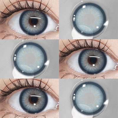 Picture of New Asura Blue Color Contact Lens with Lens Kit Box For Men & Women.1pair Asura Color contact lens For Eye makeup and Cosmetics. Asura Series Contact Lens. #Asura