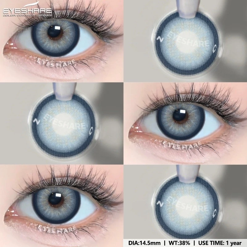 Picture of New Asura Blue Color Contact Lens with Lens Kit Box For Men & Women.1pair Asura Color contact lens For Eye makeup and Cosmetics. Asura Series Contact Lens. #Asura