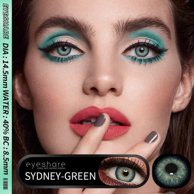 Picture of Ksseye Sydney Green Color Contact Lens with Lens Kit Box For Men And Women.New Ksseye Sydney Series.#syd.ney.Green