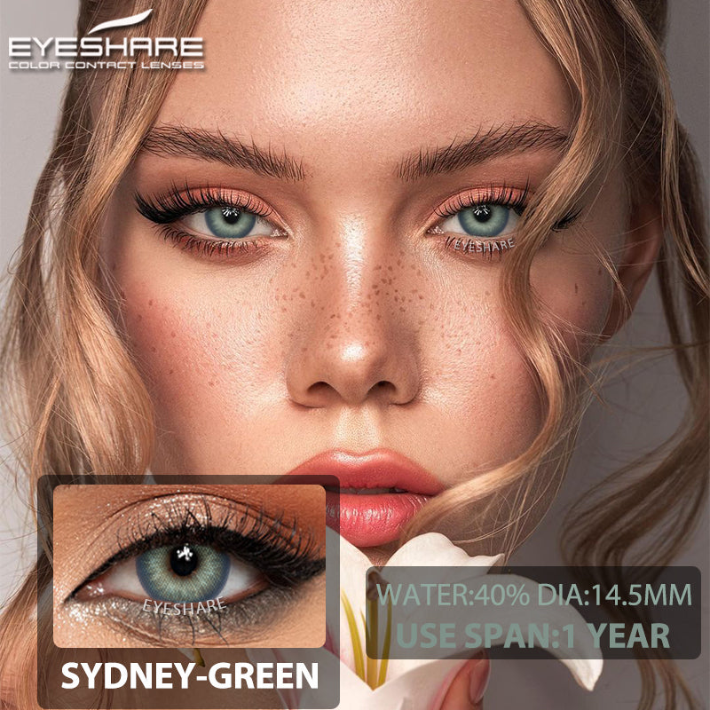 Picture of Ksseye Sydney Green Color Contact Lens with Lens Kit Box For Men And Women.New Ksseye Sydney Series.#syd.ney.Green