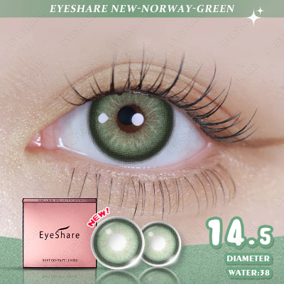 Picture of New Ksseye Asura Green Color Contact Lens with Lens Kit Box For Men & Women.1pair Ksseye Asura Color contact lens For Eye makeup and Cosmetics. Ksseye Asura Series Contact Lens. #Asura