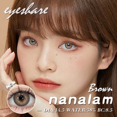 Picture of Ksseye Nanalam Brown Color Contact Lens with Lens Kit Box For Men And Women.New Ksseye Nanalam Series.#nana.lam.Brown