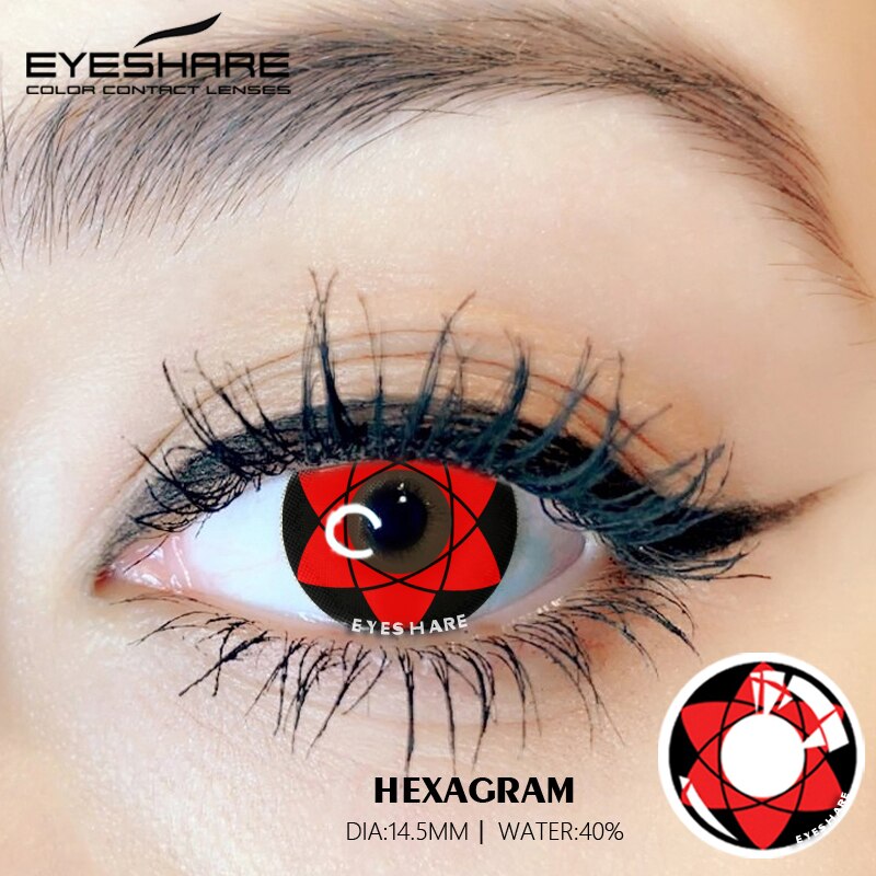 Picture of Naruto Mangikyou Sharinghan Series. Anime Contact Lense. #sharinghan