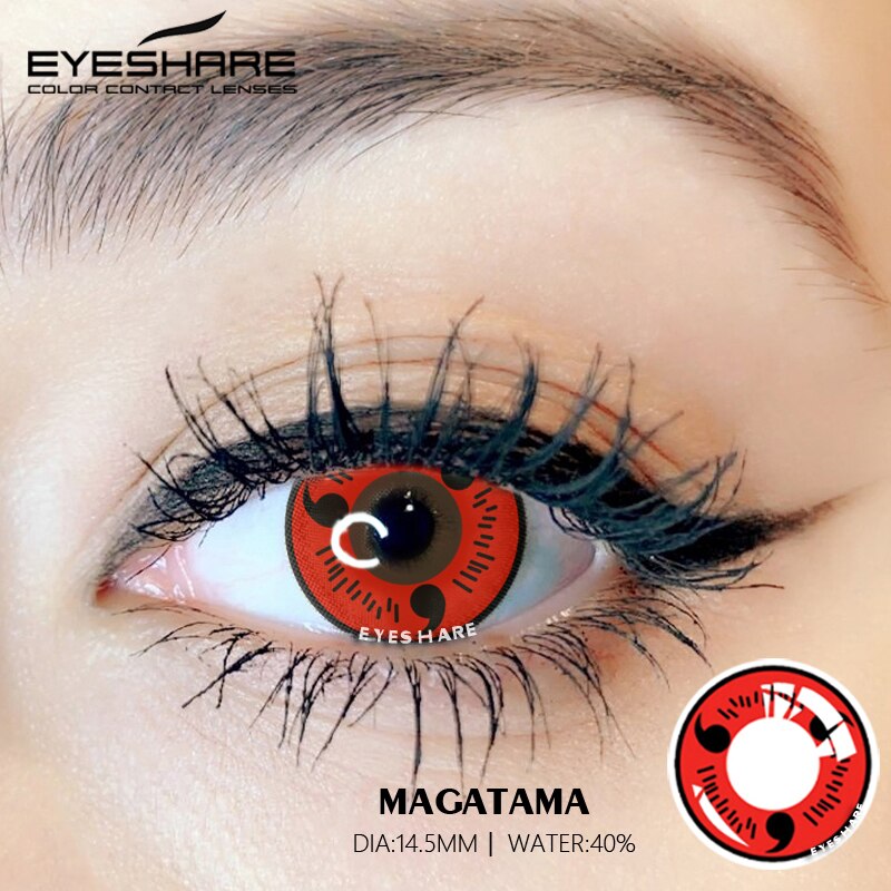 Picture of Naruto Mangikyou Sharinghan Series. Anime Contact Lense. #sharinghan
