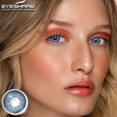 Picture of New Ksseye Exclusive Ksseye Blackspot Blue/HC2 Blue Color Contact Lens With Regular Kit Box For Men And Women. Ksseye  Blackspot Series.  #HC2.Blue