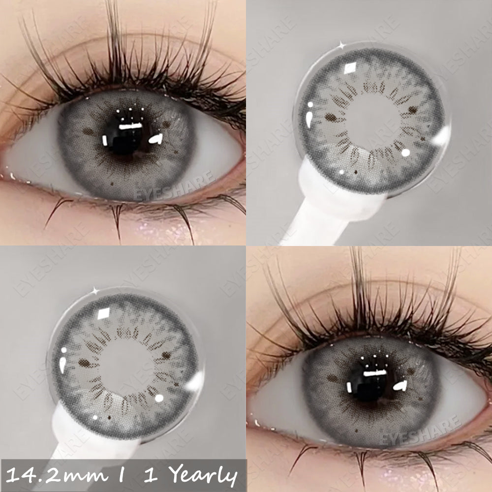 Picture of New Ksseye Exclusive Ksseye Blackspot Gray/HC2 GrayColor Contact Lens With Regular Kit Box For Men And Women. Ksseye Blackspot Series.#HC2.Gray