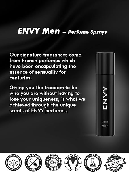 Picture of ENVY Natural Spray Perfume For Men - 30ML | Long Lasting Eau Da Parfum for Men