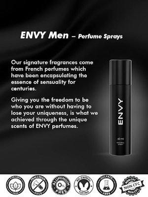 Picture of ENVY Natural Spray Perfume For Men - 30ML | Long Lasting Eau Da Parfum for Men