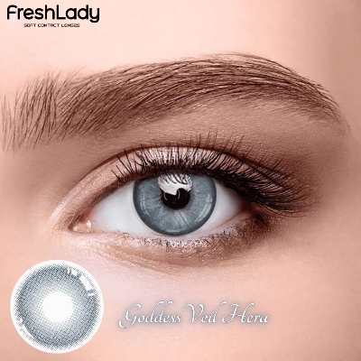 Picture of New Freshlady Godness Veil Hera Color Contact Lens With regular kit box for men & women. 1 pair Freshlady Color Contact Lens For Eye makeup/Eye Fashion. Freshlady Godness Veil Series. #Hera