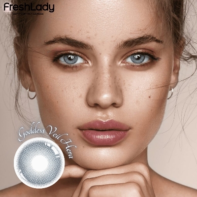 Picture of New Freshlady Godness Veil Hera Color Contact Lens With regular kit box for men & women. 1 pair Freshlady Color Contact Lens For Eye makeup/Eye Fashion. Freshlady Godness Veil Series. #Hera