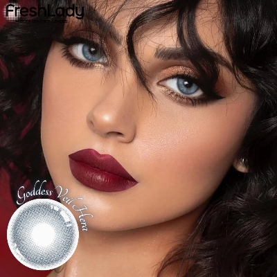 Picture of New Freshlady Godness Veil Hera Color Contact Lens With regular kit box for men & women. 1 pair Freshlady Color Contact Lens For Eye makeup/Eye Fashion. Freshlady Godness Veil Series. #Hera