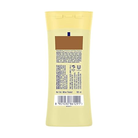 Picture of Vaseline Intensive Care, Deep Moisture Nourishing Body Lotion, for Radiant, Glowing Skin, with Glycerin, Non-Sticky, Fast Absorbing, Daily Moisturizer for Dry, Rough Skin, For Men & Women - 100ml