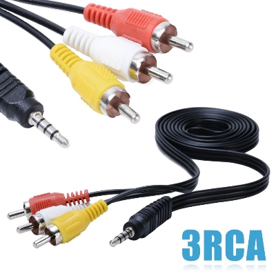 Picture of 1:3 AV Cable For Connecting Android TV Box To CRT TV