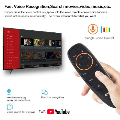 Picture of Voice Remote for Android TV Box, Smart TV, Air mouse G10S
