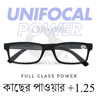 Picture of New Reading Glasses Unifocal (Full Glass Power) For Men & Women/ Unisex . +1.25 Unifocal Lens. #1.25