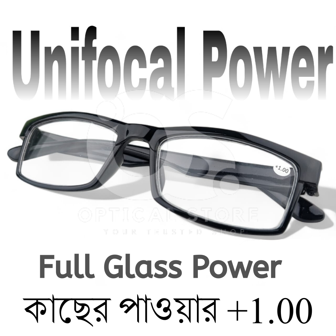 Picture of New Reading Glasses Unifocal (Full Glass Power) For Men & Women/ Unisex . +1.00 Unifocal Lens #1.00