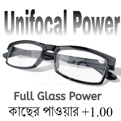 Picture of New Reading Glasses Unifocal (Full Glass Power) For Men & Women/ Unisex . +1.00 Unifocal Lens #1.00
