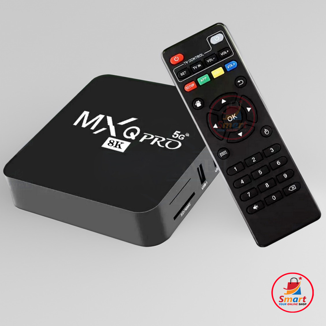 Picture of MXQ Pro 8K 5G Android Smart TV Box  -  8GB/128GB, Free Dish Line TV Channel, Android TV Box , 4K TV Box Authentic Make