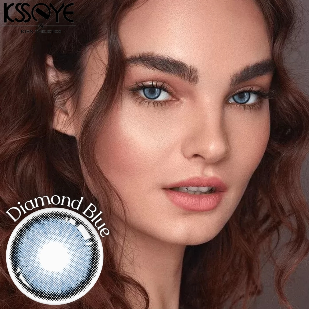 Picture of KSSEYE Diamond/Norko Green Color Contact Lens with regular Kit Box For men & Women. Ksseye Diamond Series. #norko.green