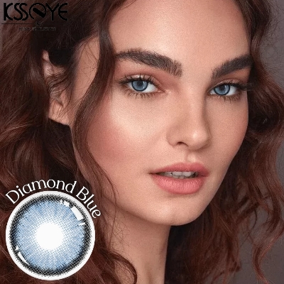 Picture of KSSEYE Diamond/Norko Green Color Contact Lens with regular Kit Box For men & Women. Ksseye Diamond Series. #norko.green