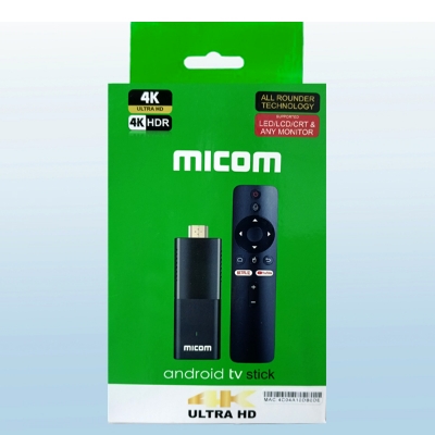 Picture of Mi com Tv Stick 4K Smart Android 2GB RAM 16GB ROM Voice remote
