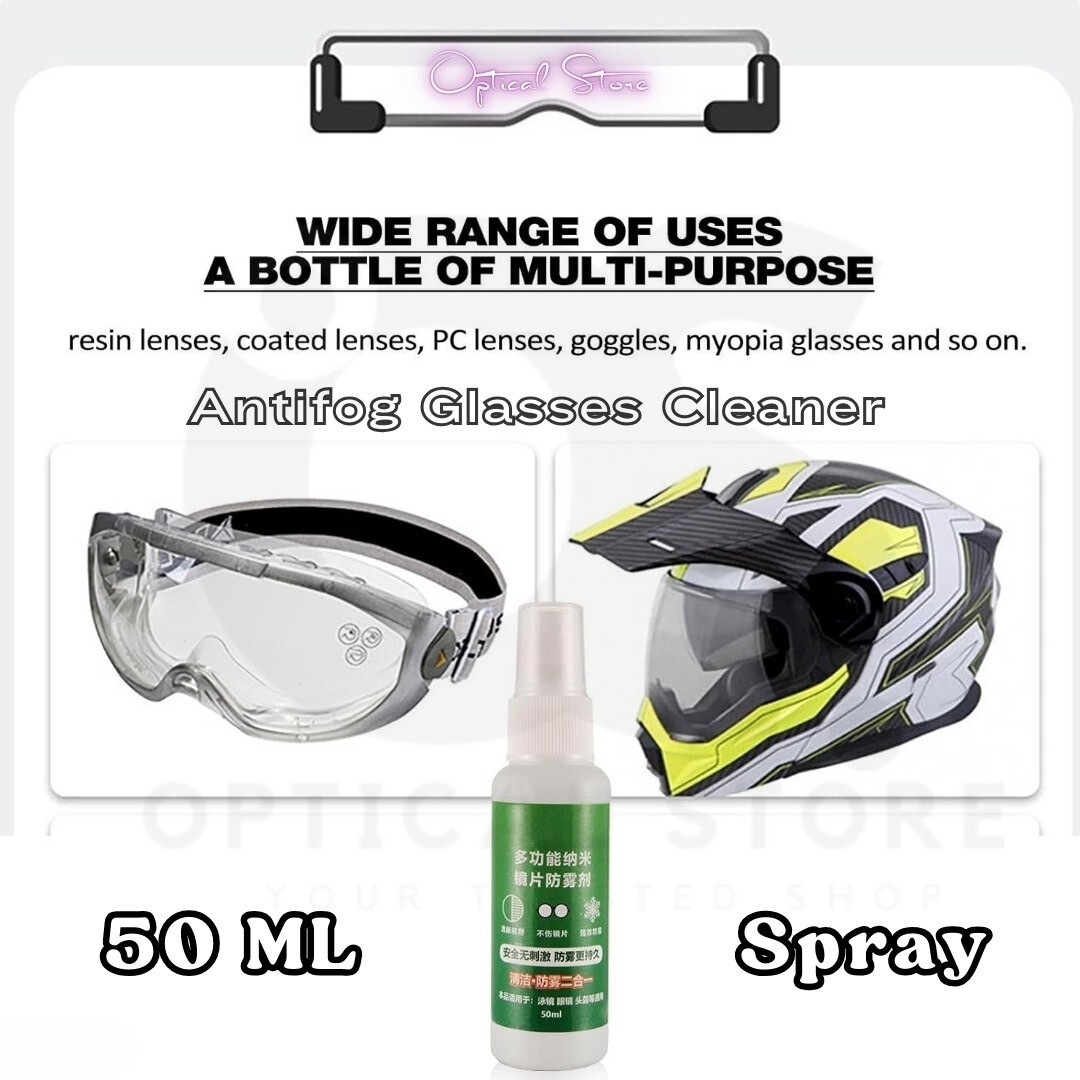 Picture of New Anti Fog Lens Cleaner Spray & Glass Cleaner/Defogger|50ml Anti-Fog Agent Glass Cleaner or Lens Cleaner Spray with Long Lasting Effect for Glasses, Camera Lenses, Windows, Mirrors.Antifog Glass Cleaner. #antifog