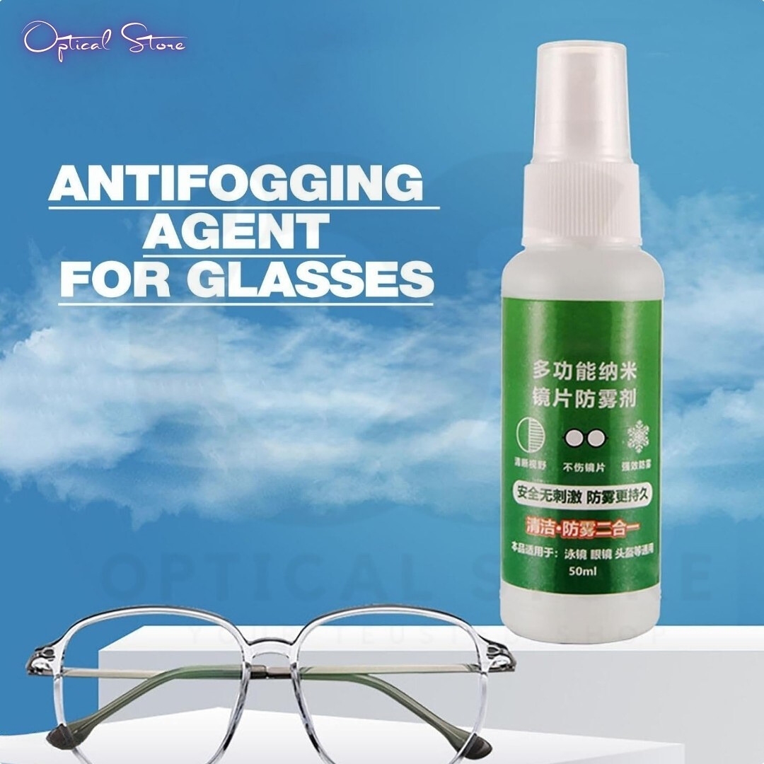 Picture of Eyeware Anti Fog Lens Cleaner Spray & Glass Cleaner/Defogger|50ml Anti-Fog Agent Glass Cleaner or Lens Cleaner Spray with Long Lasting Effect for Glasses, Camera Lenses, Windows, Mirrors.Antifog Glass Cleaner. #antifog