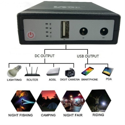 Picture of Mini UPS DC UPS for Router 8800mAh # 5/12/12V (Router, Onu, CC Camera, Etc) Update version