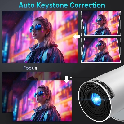 Picture of Android Smart Projector HY300 4K Home Theatre WiFi Bluetooth portable Projector Price in Bangleadesh