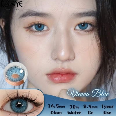 Picture of New Ksseye Vienna Blue Color Contact Lens With Regular Kit Box For Men and Women. 1 Pair Ksseye Color Contact Lens For Eye Makeup and Cosmetics.Ksseye Vienna Series. #vienna