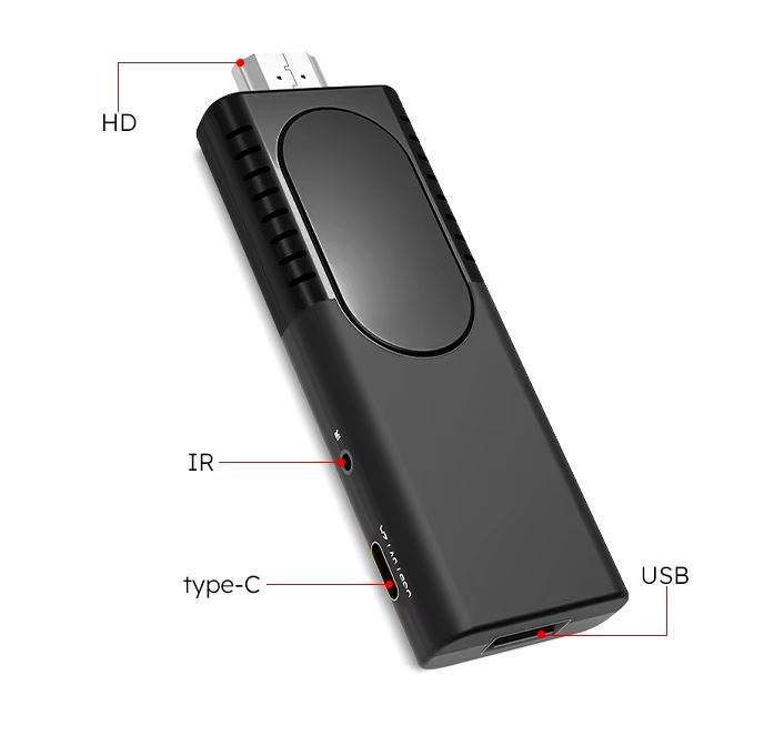 Picture of 2025 Newest U8 TV Stick Allwinner H313 TV Stick Android 10 BT5.0 ATV OS Mini Stick Media Player fire sticker